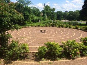 This labyrinth is a custom designed, seven-circuit pattern, based on the classic Cretan Labyrinth.
