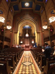 Inside Central Synagogue.