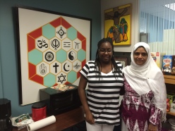 Elly Mason-Murray and Dr. Sarah Sayeed, Interfaith Center of New York.