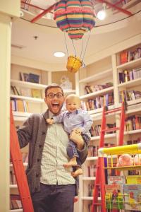 When asked what he is grateful for, Lance looked at his son who was sitting in his lap and said, "This."