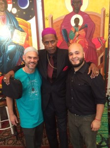 With Deacon Haqq and Archbishop King.