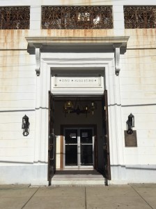 The entrance to the church.